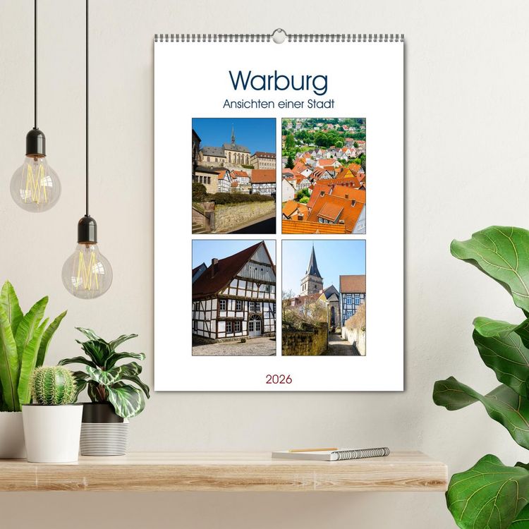 Produktbild: Warburg - Ansichten einer Stadt (Wandkalender 2026 DIN A2 hoch), CALVENDO Monatskalender