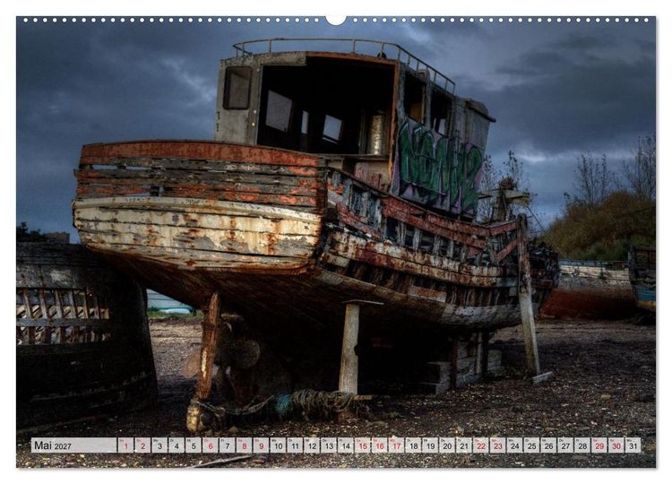 Produktbild: Cimeti&egrave;re de Bateaux de Rostellec (Wandkalender 2027 DIN A2 quer), CALVENDO Monatskalender
