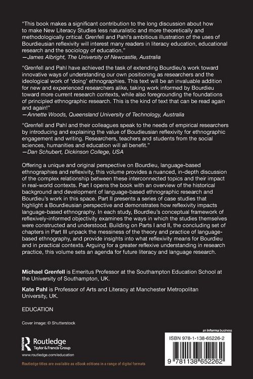 Produktbild: Bourdieu, Language-based Ethnographies and Reflexivity