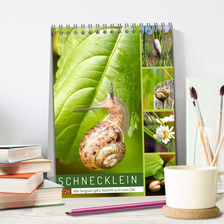 Produktbild: Schnecklein (Tischkalender 2026 DIN A5 hoch), CALVENDO Monatskalender