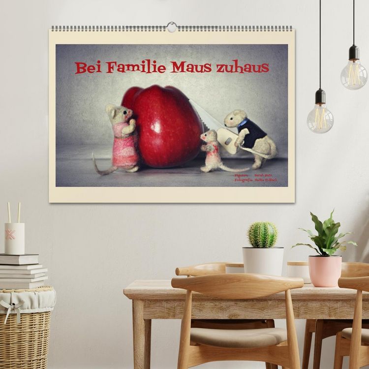 Produktbild: Bei Familie Maus zuhaus (Wandkalender 2026 DIN A2 quer), CALVENDO Monatskalender
