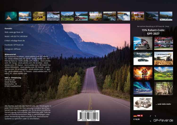 Produktbild: Kanada &ndash; Abenteuer Natur - 2027 - Kalender DIN A3