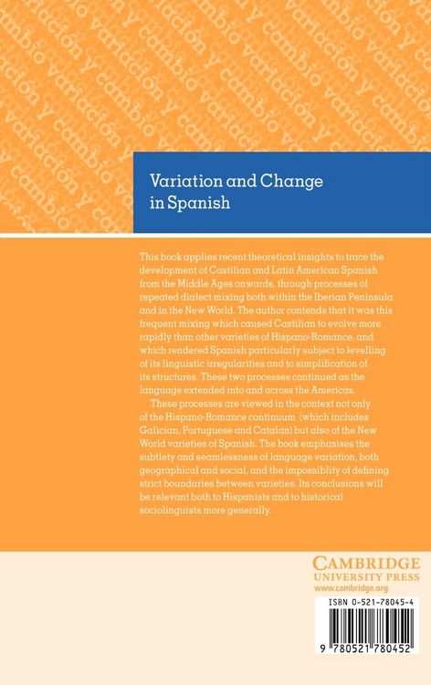 Produktbild: Variation and Change in Spanish
