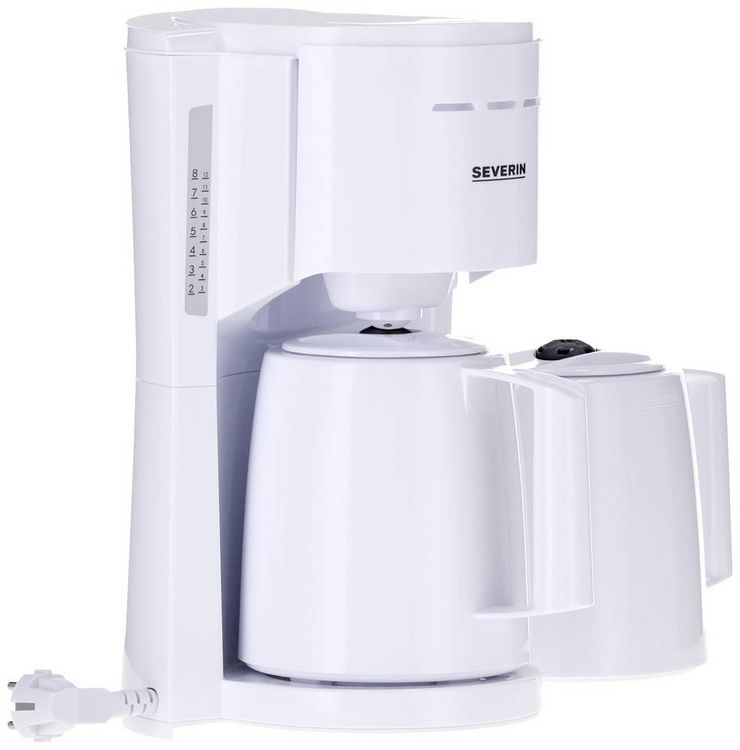 Produktbild: Severin KA 9309 Kaffeemaschine Wei&szlig; Isolierkanne