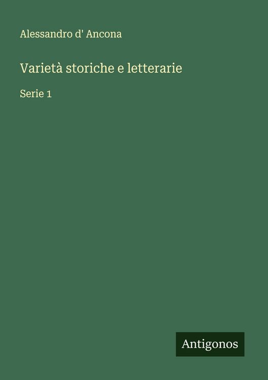Produktbild: Variet&agrave; storiche e letterarie