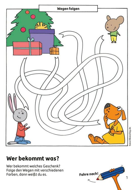 Produktbild: Weihnachtsr&auml;tsel &ndash; Kunterbunter Kindergartenblock ab 4 Jahre