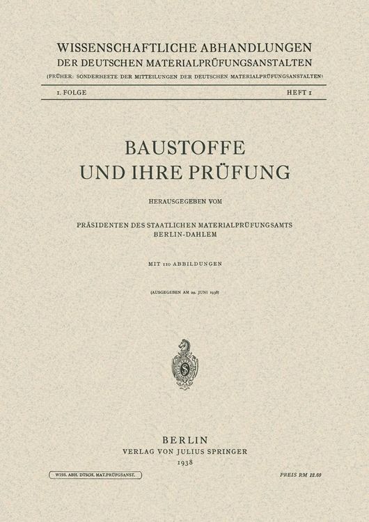 Produktbild: Baustoffe und Ihre Pr&uuml;fung