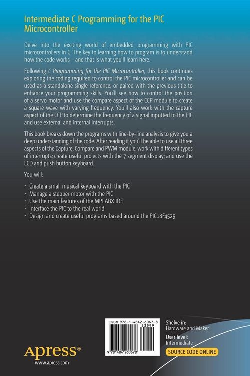 Produktbild: Intermediate C Programming for the PIC Microcontroller