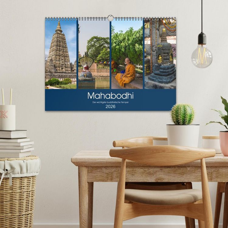 Produktbild: Mahabodhi &ndash; Der wichtigste buddhistische Tempel (Wandkalender 2026 DIN A3 quer), CALVENDO Monatskalender