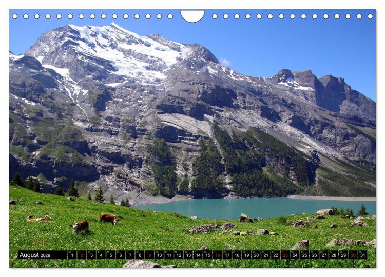 Produktbild: Berge im Berner Oberland (Wandkalender 2026 DIN A4 quer), CALVENDO Monatskalender