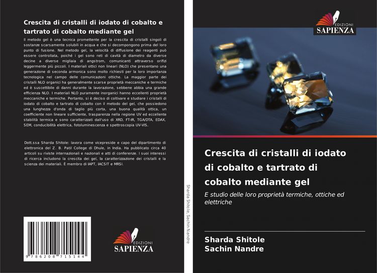 Produktbild: Crescita di cristalli di iodato di cobalto e tartrato di cobalto mediante gel