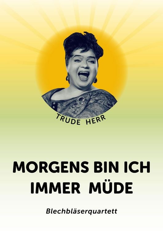 Produktbild: Morgens bin ich immer m&uuml;de: Blechbl&auml;serquartett