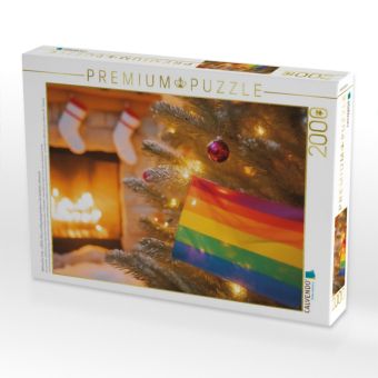 Produktbild: CALVENDO Puzzle Weihnachts-Pride - LGBTQ+ Stolz und Regenbogenfarben in der festlichen Jahreszeit | 2000 Teile Lege-Gr&ouml;&szlig;e 90x67cm Foto-Puzzle f&uuml;r gl&uuml;ckliche Stunden