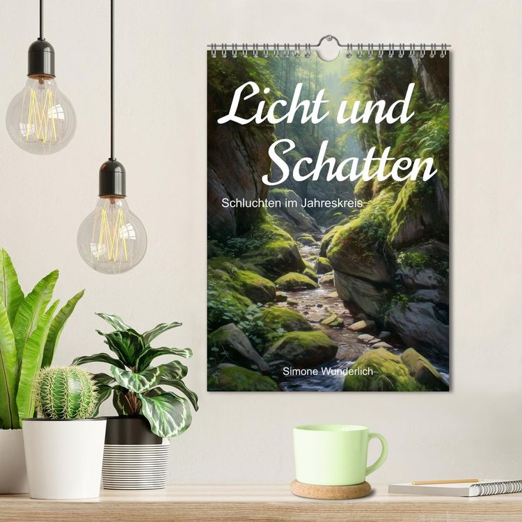 Produktbild: Licht und Schatten - Schluchten im Jahreskreis (Wandkalender 2026 DIN A4 hoch), CALVENDO Monatskalender