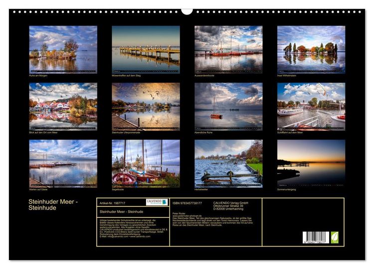 Produktbild: Steinhuder Meer - Steinhude (Wandkalender 2026 DIN A2 quer), CALVENDO Monatskalender