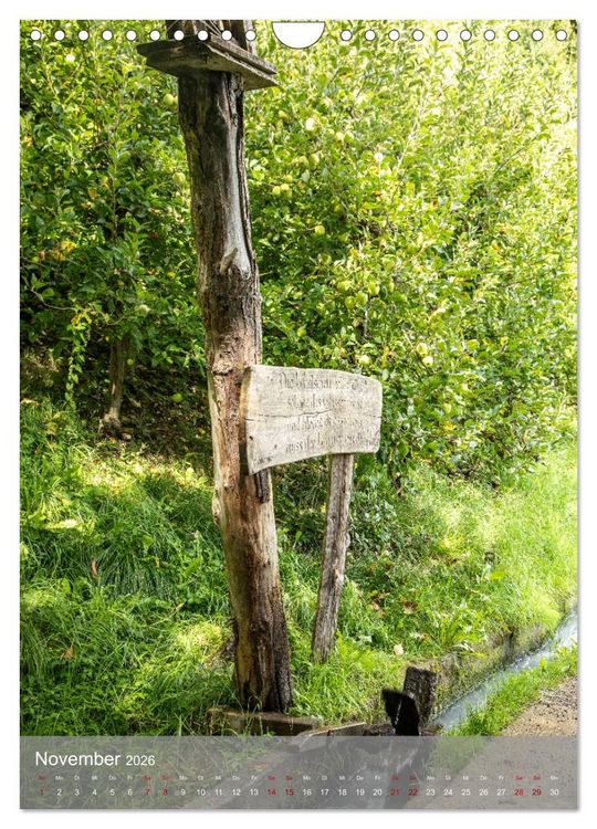 Produktbild: Auf dem Marlinger Waalweg (Wandkalender 2026 DIN A4 hoch), CALVENDO Monatskalender