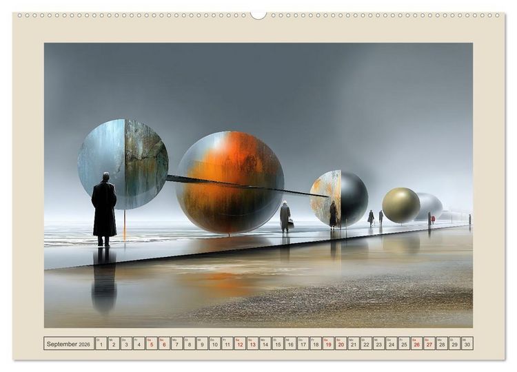Produktbild: Die Logik des Unwirklichen (Wandkalender 2026 DIN A2 quer), CALVENDO Monatskalender
