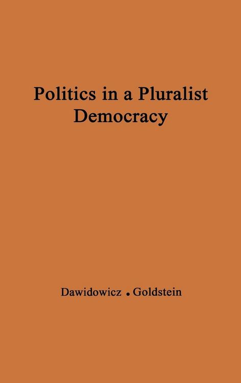 Produktbild: Politics in a Pluralist Democracy