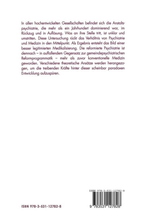 Produktbild: Psychiatriereformen zwischen Medikalisierung und Gemeindeorientierung