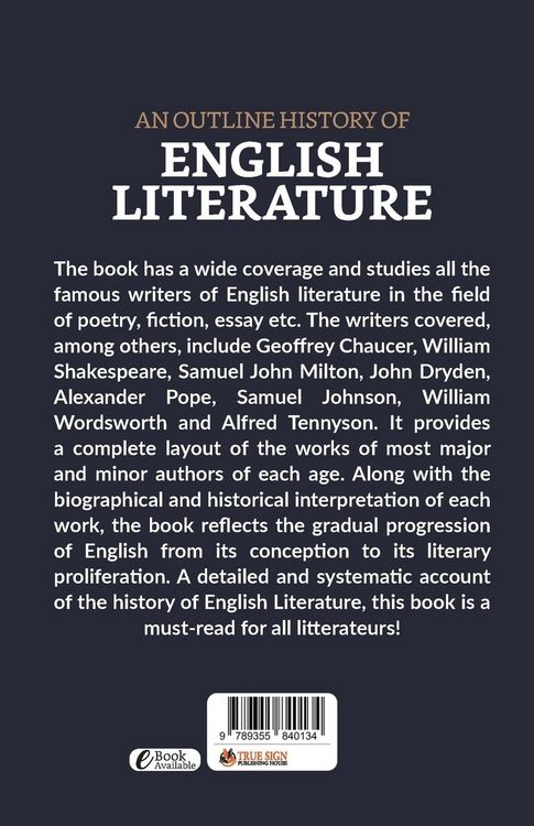Produktbild: An Outline History of English Literature