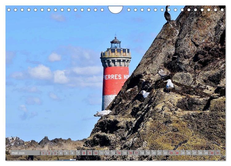 Produktbild: Phare des Pierres Noires (Calendrier mural 2026 DIN A4 vertical), CALVENDO calendrier mensuel