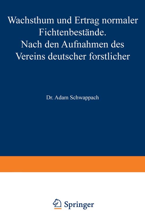 Produktbild: Wachstum und Ertrag normaler Fichtenbest&auml;nde