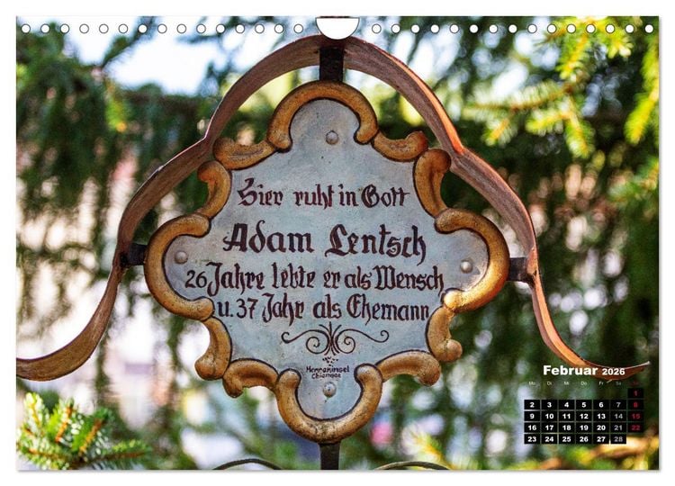 Produktbild: Lustige Marterlspr&uuml;che (Wandkalender 2026 DIN A4 quer), CALVENDO Monatskalender