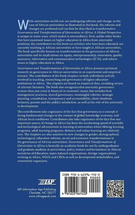 Produktbild: Governance and Transformations of Universities in Africa