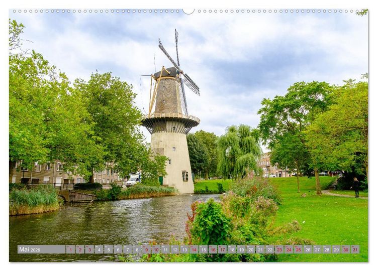 Produktbild: Ein Blick auf Schiedam (Wandkalender 2026 DIN A2 quer), CALVENDO Monatskalender
