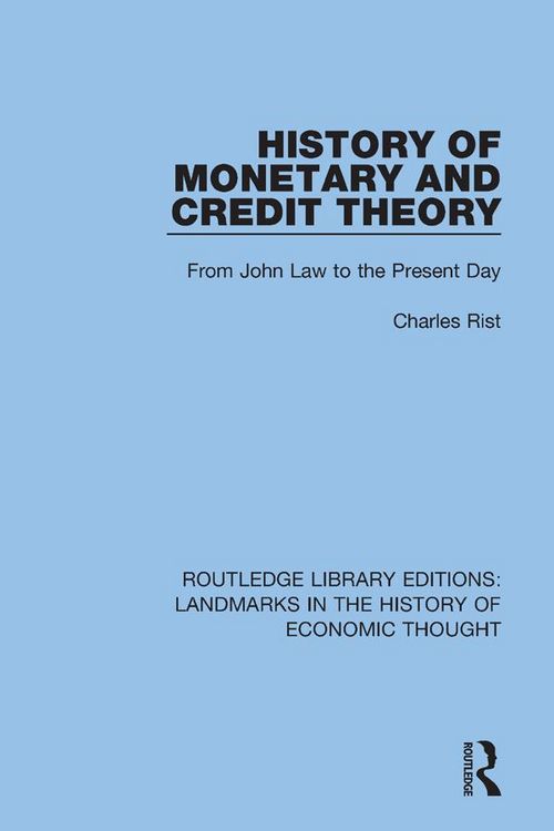 Produktbild: History of Monetary and Credit Theory