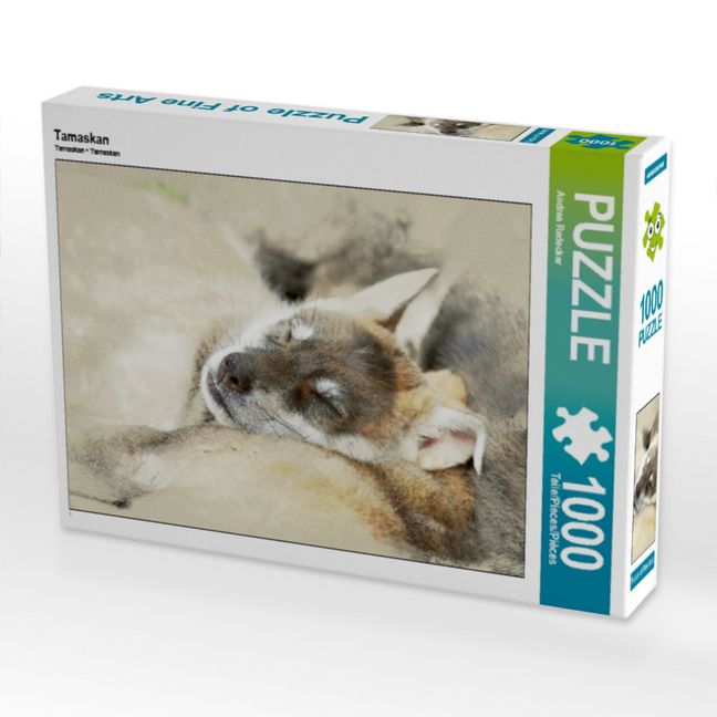 Produktbild: CALVENDO Puzzle Tamaskan | 1000 Teile Lege-Gr&ouml;&szlig;e 64x48cm Foto-Puzzle f&uuml;r gl&uuml;ckliche Stunden