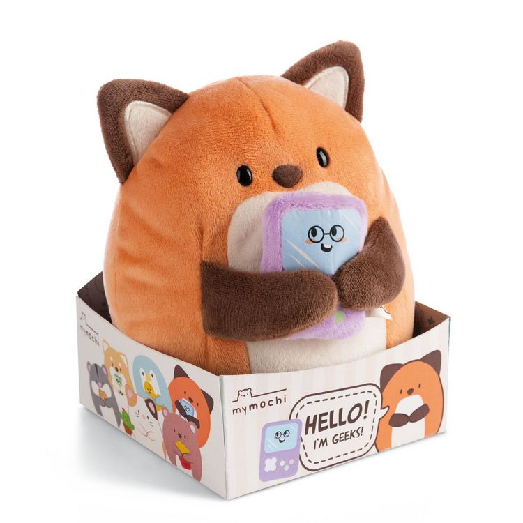 Produktbild: NICI Kuscheltier Fuchs Geeks mit Video Spiel rot 16cm