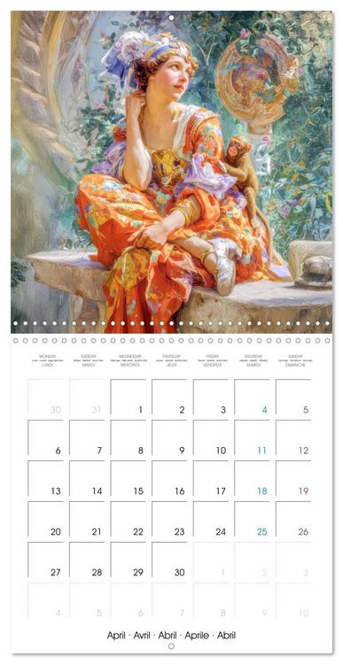 Produktbild: Stylish Women Art Nouveau Era (Wall Calendar 2026 12 &times; 12 Inch) CALVENDO 12 Month Wall Calendar