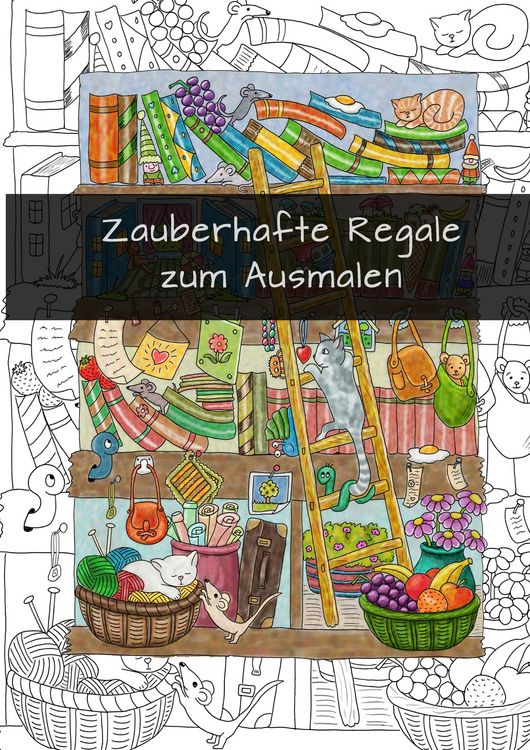 Produktbild: Zauberhafte Regale zum Ausmalen