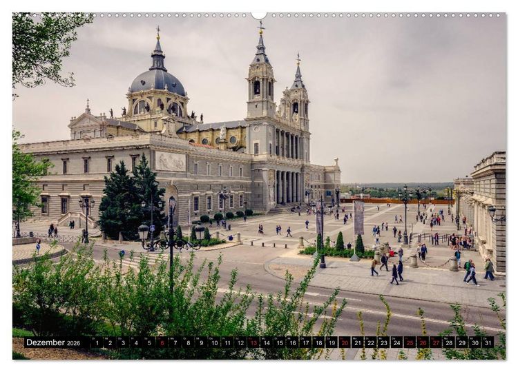 Produktbild: Madrid entdecken (Wandkalender 2026 DIN A2 quer), CALVENDO Monatskalender