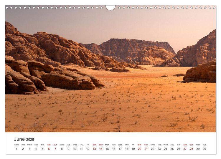 Produktbild: Jordan Sand, Stone and Salt (Wall Calendar 2026 DIN A3 landscape), CALVENDO 12 Month Wall Calendar