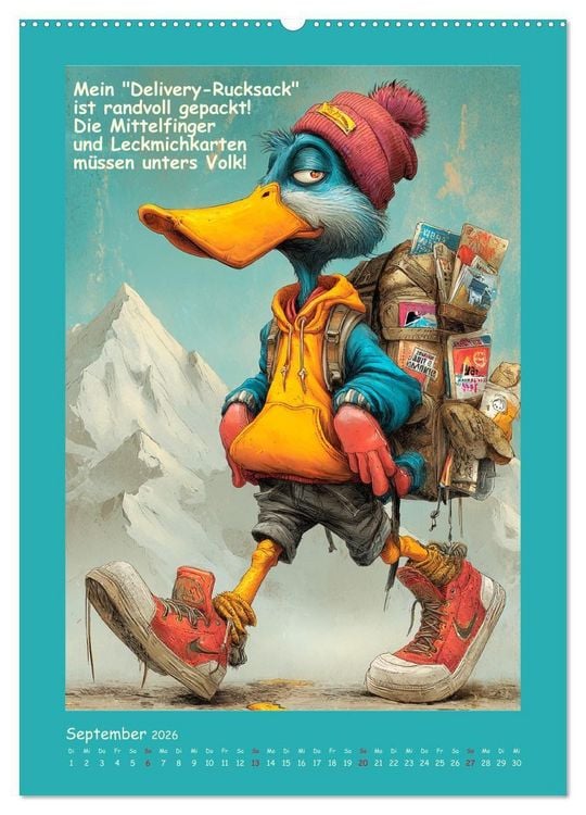 Produktbild: Quack Attacke. Enten au&szlig;er Kontrolle (hochwertiger Premium Wandkalender 2026 DIN A2 hoch), Kunstdruck in Hochglanz