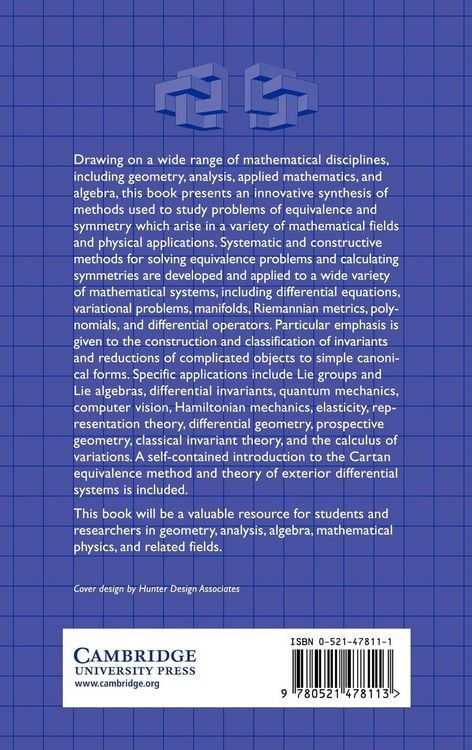 Produktbild: Equivalence, Invariants and Symmetry