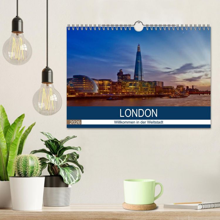 Produktbild: LONDON Willkommen in der Weltstadt (Wandkalender 2026 DIN A4 quer), CALVENDO Monatskalender