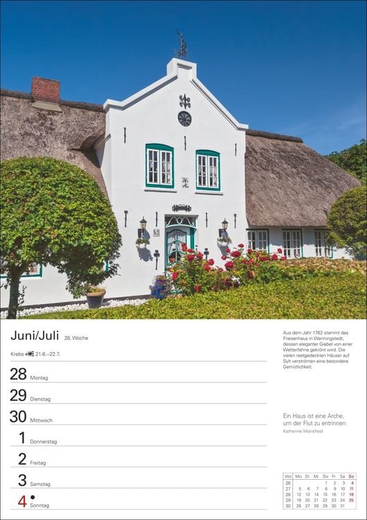 Produktbild: Sylt Wochenplaner 2027 - Eine Reise in 53 Bildern