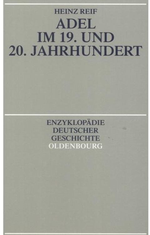 Produktbild: Adel im 19. und 20. Jahrhundert