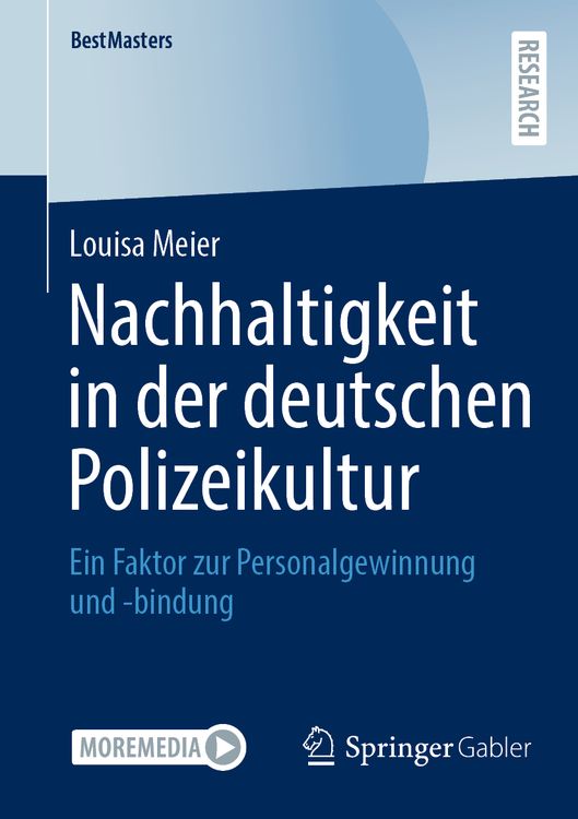 Produktbild: Nachhaltigkeit in der deutschen Polizeikultur