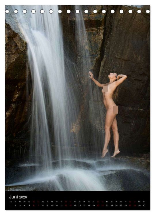Produktbild: Wasserf&auml;lle im Tessin - Aktaufnahmen an sch&ouml;nen Wasserf&auml;llen in der S&uuml;dschweiz (Tischkalender 2026 DIN A5 hoch), CALVENDO Monatskalender