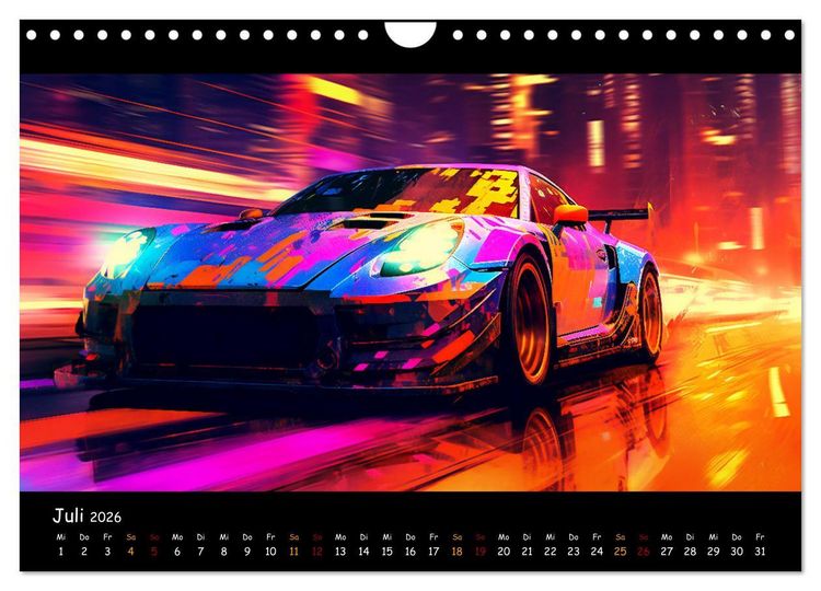 Produktbild: Im Rausch der Geschwindigkeit (Wandkalender 2026 DIN A4 quer), CALVENDO Monatskalender