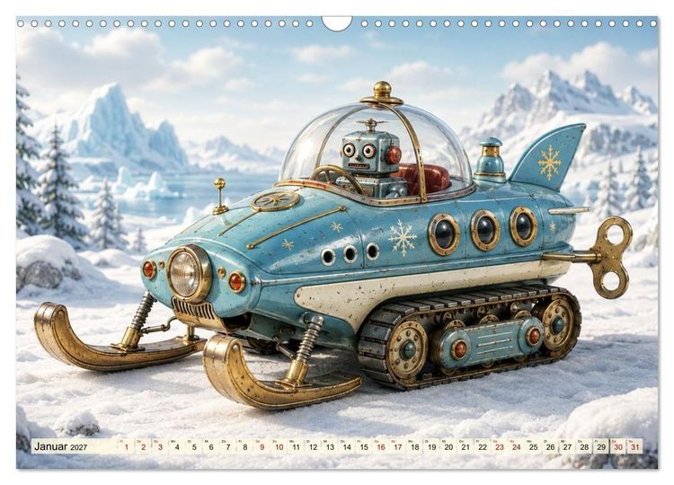 Produktbild: Die kleinen Helden aus Blech (Wandkalender 2027 DIN A3 quer), CALVENDO Monatskalender