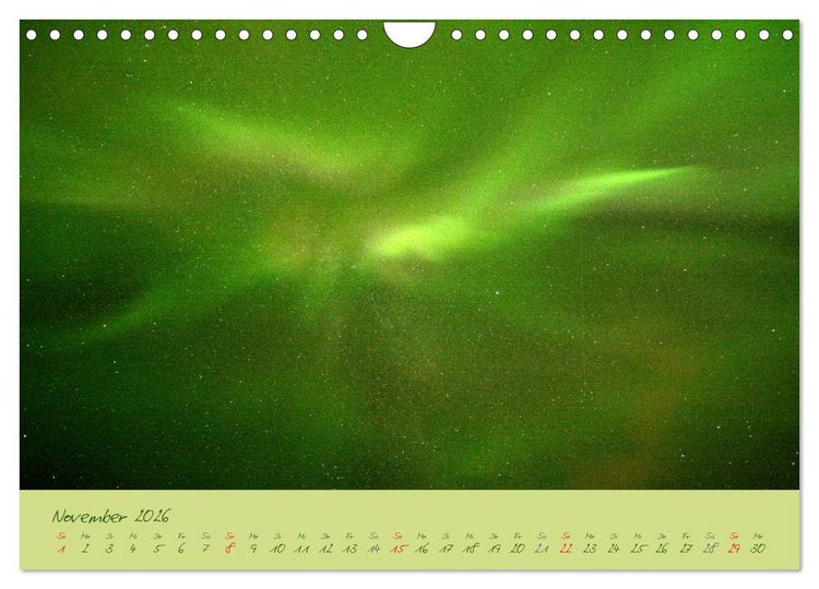 Produktbild: Nordlicht-Zauber auf den Lofoten. Aurora borealis (Wandkalender 2026 DIN A4 quer), CALVENDO Monatskalender