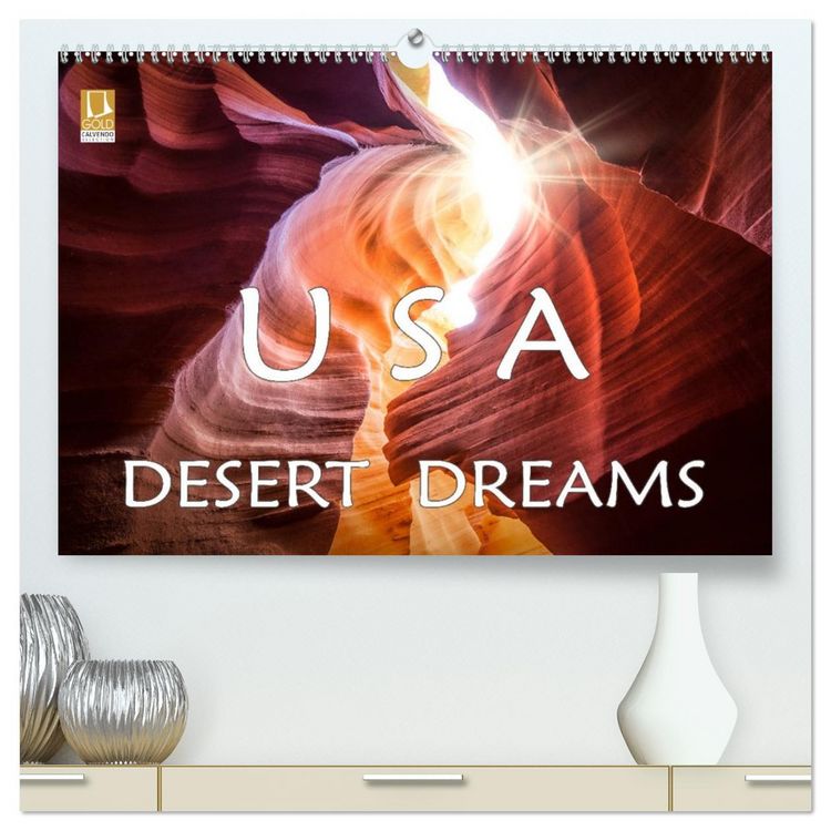 Produktbild: USA Desert Dreams (hochwertiger Premium Wandkalender 2026 DIN A2 quer), Kunstdruck in Hochglanz
