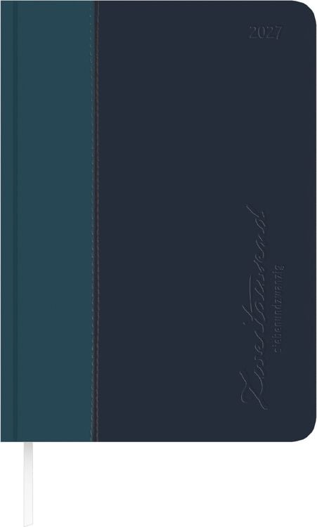 Produktbild: Buchkalender Premium Water t&uuml;rkis-blau A5 2027