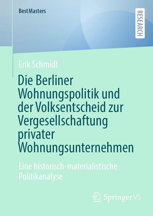 Produktbild: Die Berliner Wohnungspolitik und der Volksentscheid zur Vergesellschaftung privater Wohnungsunternehmen