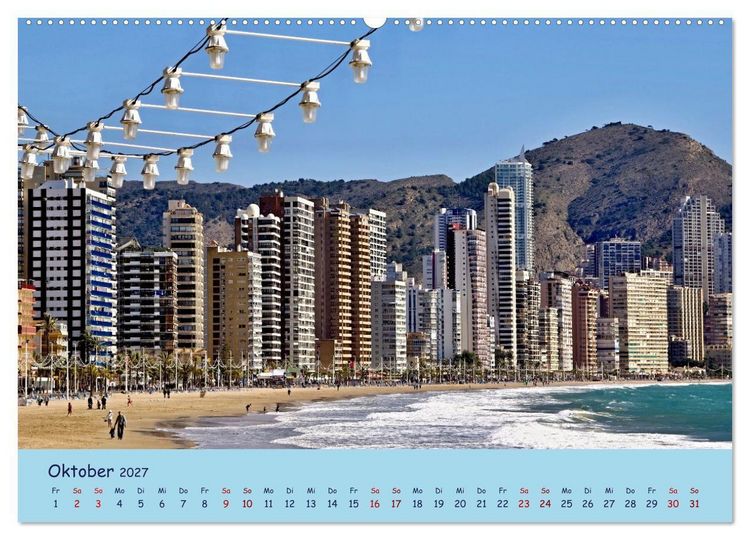 Produktbild: Benidorm (hochwertiger Premium Wandkalender 2027 DIN A2 quer), Kunstdruck in Hochglanz